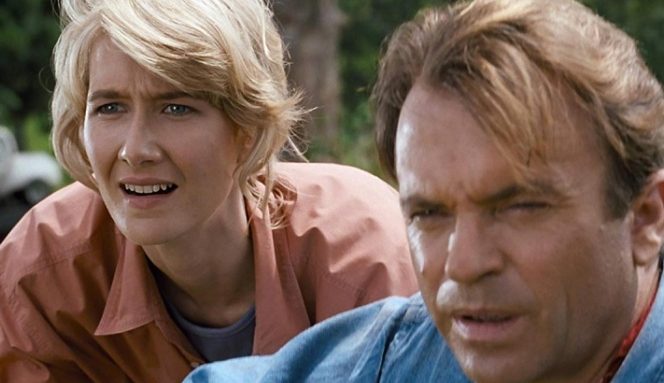 Laura Dern y Sam Neil
