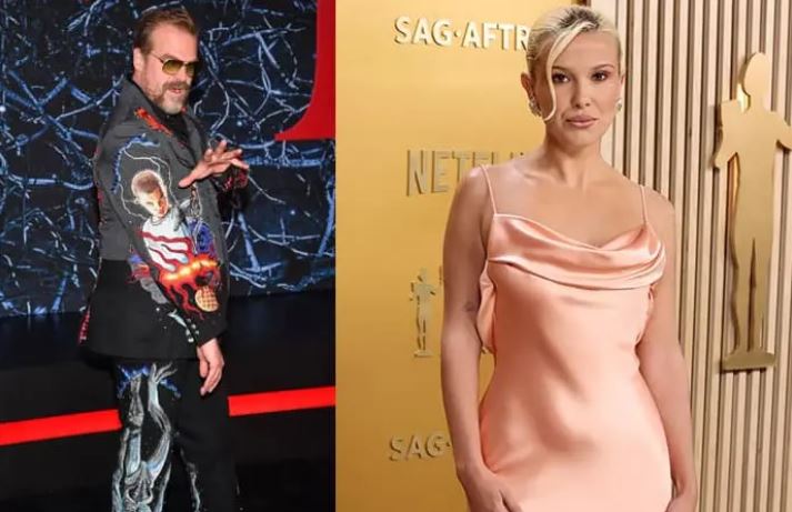 Millie Bobby Brown y David Harbour