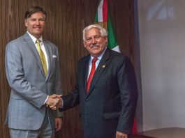 Coinciden secretario Víctor Villalobos y embajador Landau en fortalecer cooperación tecnológica