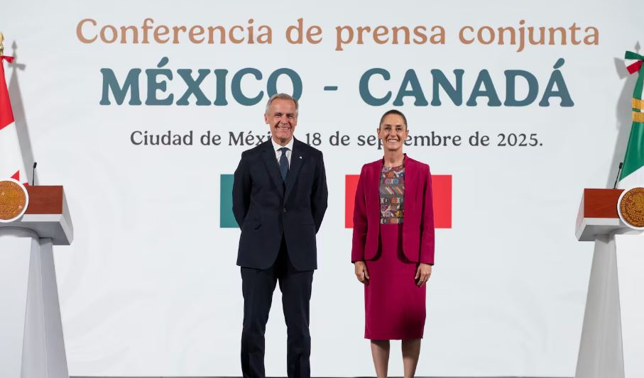 Claudia Sheinbaum y Mark Carney
