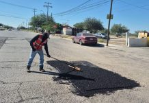 Continúa Gobierno Municipal jornadas de bacheo para dar mantenimiento a calles de la ciudad