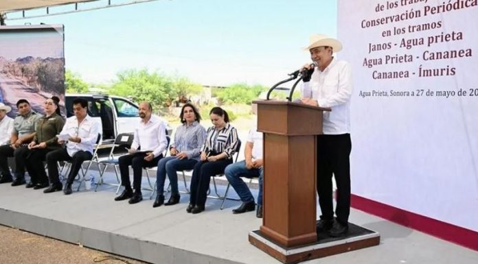 Rehabilitan carreteras en el norte de Sonora